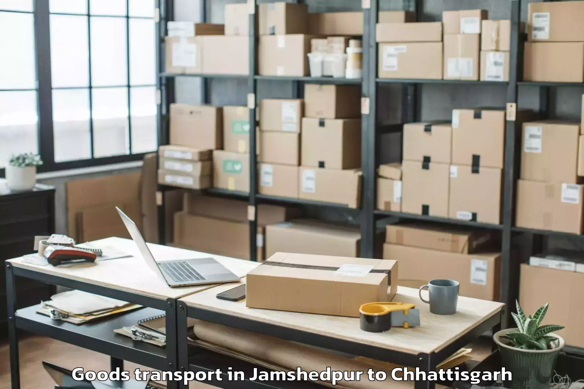 Top Jamshedpur to Kharsia Goods Transport Available